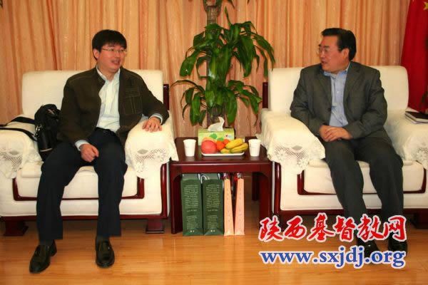 中央统战部四处处长倪智泉一行来我会调研(图1)