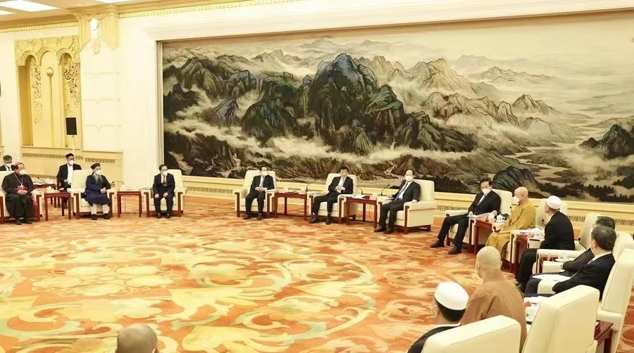 王沪宁出席全国性宗教团体负责人迎春座谈会