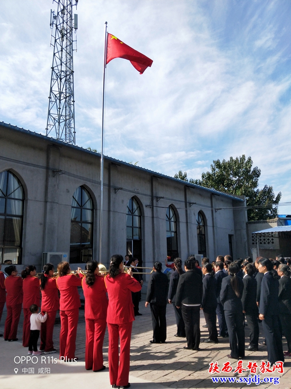 喜迎国庆  爱国爱教  全省各地教会升挂国旗(图7)